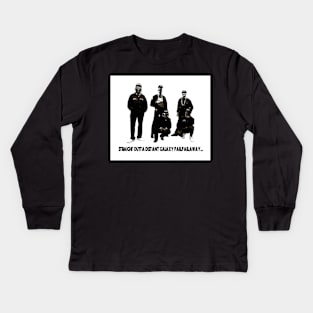 Straight Outta Galaxy Far Far Away Kids Long Sleeve T-Shirt